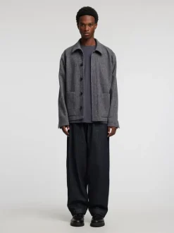 Kerr Herringbone Hybrid Jakke, Grey, 48