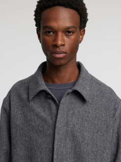 Kerr Herringbone Hybrid Jakke, Grey, 48