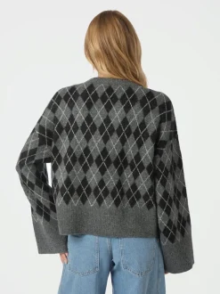 Kick Check Knit Striktrøje, Antracit, 38