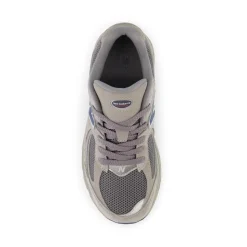 Kids' 2002 Sneakers, Grey/Metallic Silver/Natur, 40