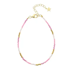 Kira Armbånd, Light Pink, 16+3 cm