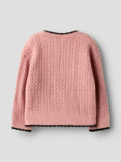 Kirsten Striktrøje, Bleached Mauve, 116 cm