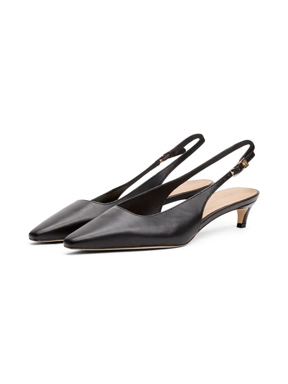 Kitten Slingback Højhælede Sko, Black, 39