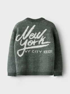 Kjertan Striktrøje, Deep Forest, 122-128 cm