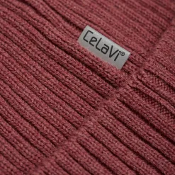 Knitted Beanie, Apple Butter Melange, 52 cm