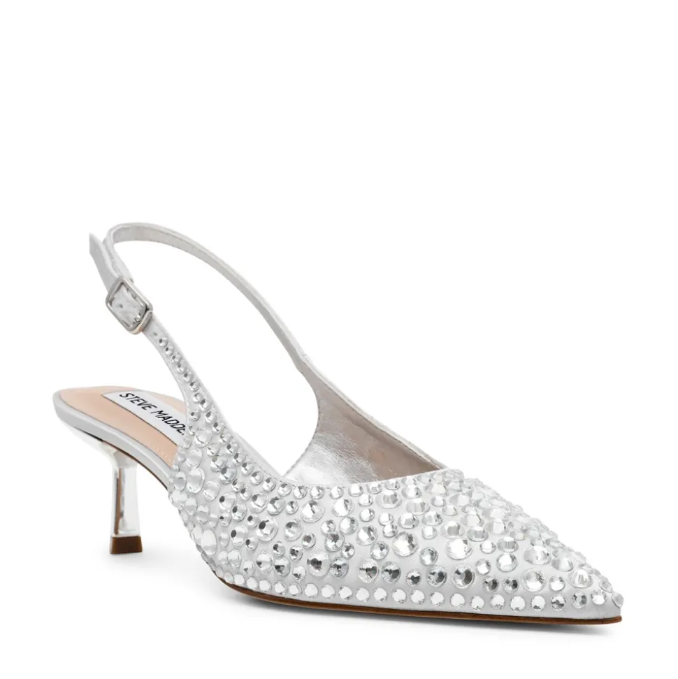 Korra-R Højhælede Sko, Silver Stone, 42