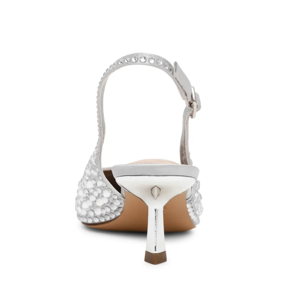 Korra-R Højhælede Sko, Silver Stone, 42