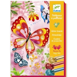 Kreativ Æske Glitterkort, Sommerfugle