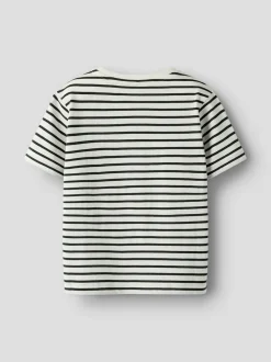 Kristian T-shirt, Cloud Dancer Deep Forrest, 104 cm