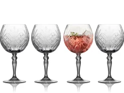 Krystal Medlodia 4-pak Gin & Tonic Glas, Klar, 65 cl