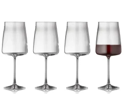 Krystal Zero 4-pak Rødvinsglas, Klar, 54 cl