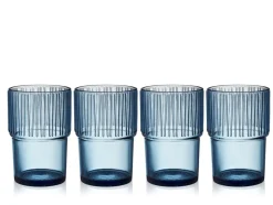 Kusintha 4-pak Cafeglas, Blue, 38 cl