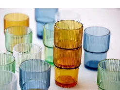 Kusintha 4-pak Cafeglas, Blue, 38 cl