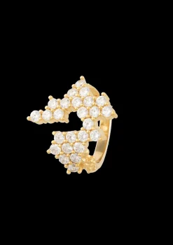Lace Allure Ring, Gold Plated, 52