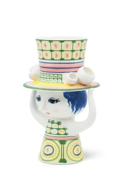 Lady With Hat Vase, Green