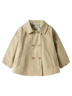 Lamadelin Loose Long Jakke, Safari, 122-128 cm