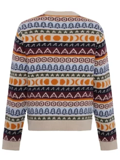 Lambswool Crew Neck Striktrøje, Red, L