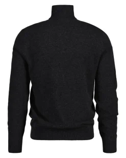 Langærmet Cardigan, Dark Charcoal, 3XL