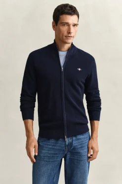 Langærmet Cardigan, Evening Blue, 3XL