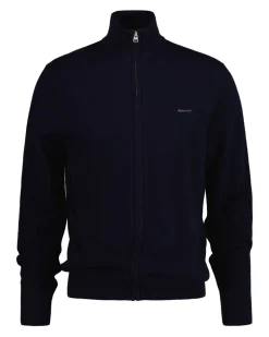 Langærmet Cardigan, Marine, XXL
