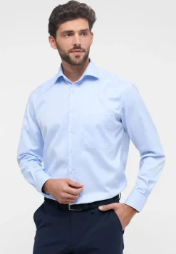 Langærmet Comfort Fit Skjorte, Blå, 43