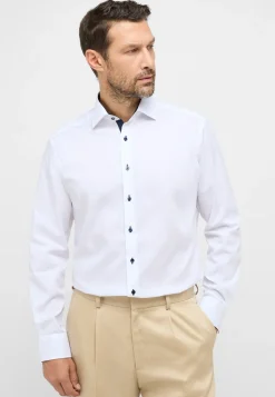 Langærmet Modern Fit Skjorte, Hvid, 44