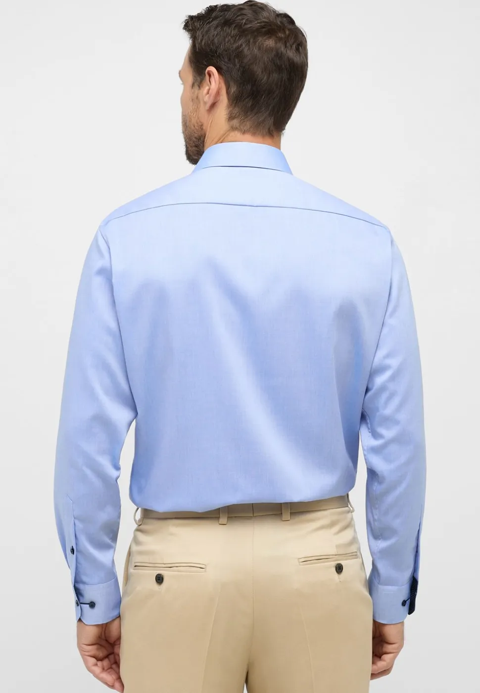 Langærmet Modern Fit Skjorte, Blå, 44