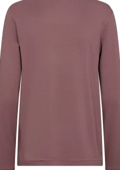 Langærmet T-shirt, Rose, S