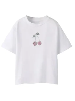 Lanica T-shirt, Bright White, 146-52 cm