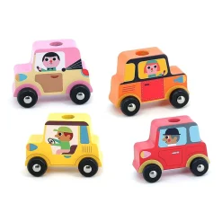 Lastbil Med Anhænger Og Stablebiler