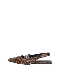 Laura Slingback Ballerinasko, Beige Leo, 41