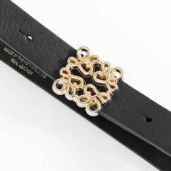 Læderbælte, Black, 85 cm