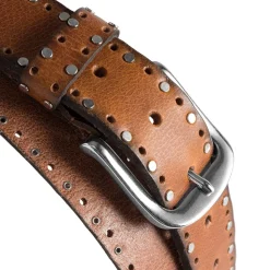 Læderbælte, Cognac, 95 cm