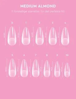 Le Gel Medium Almond Nail Tips