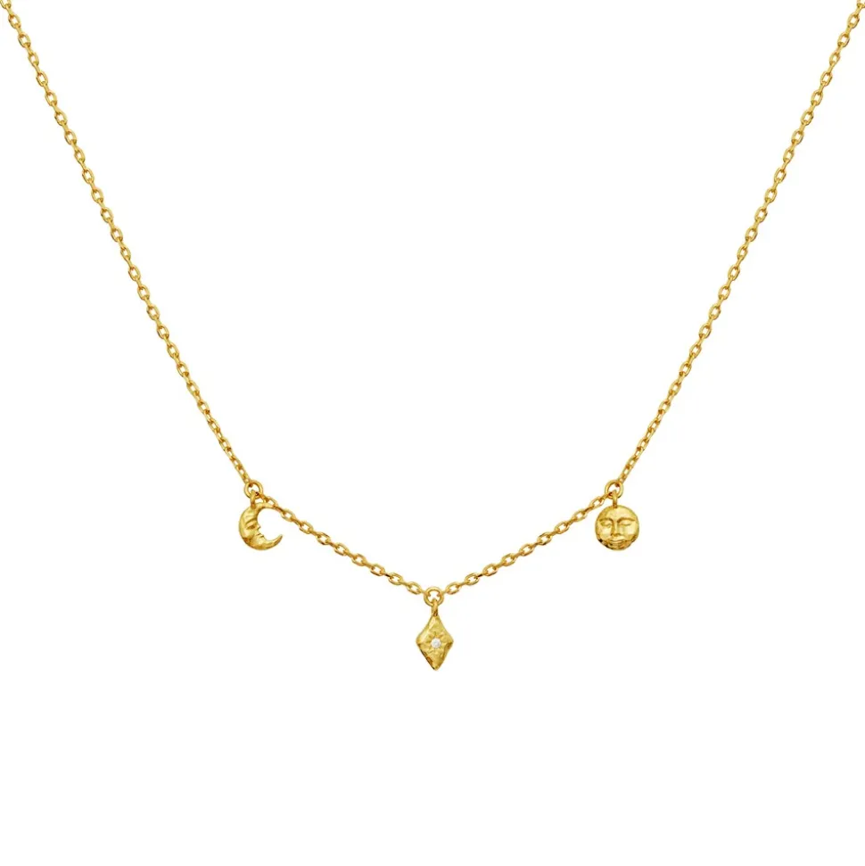 Lea Halskæde, Gold Plated, 42+3 cm