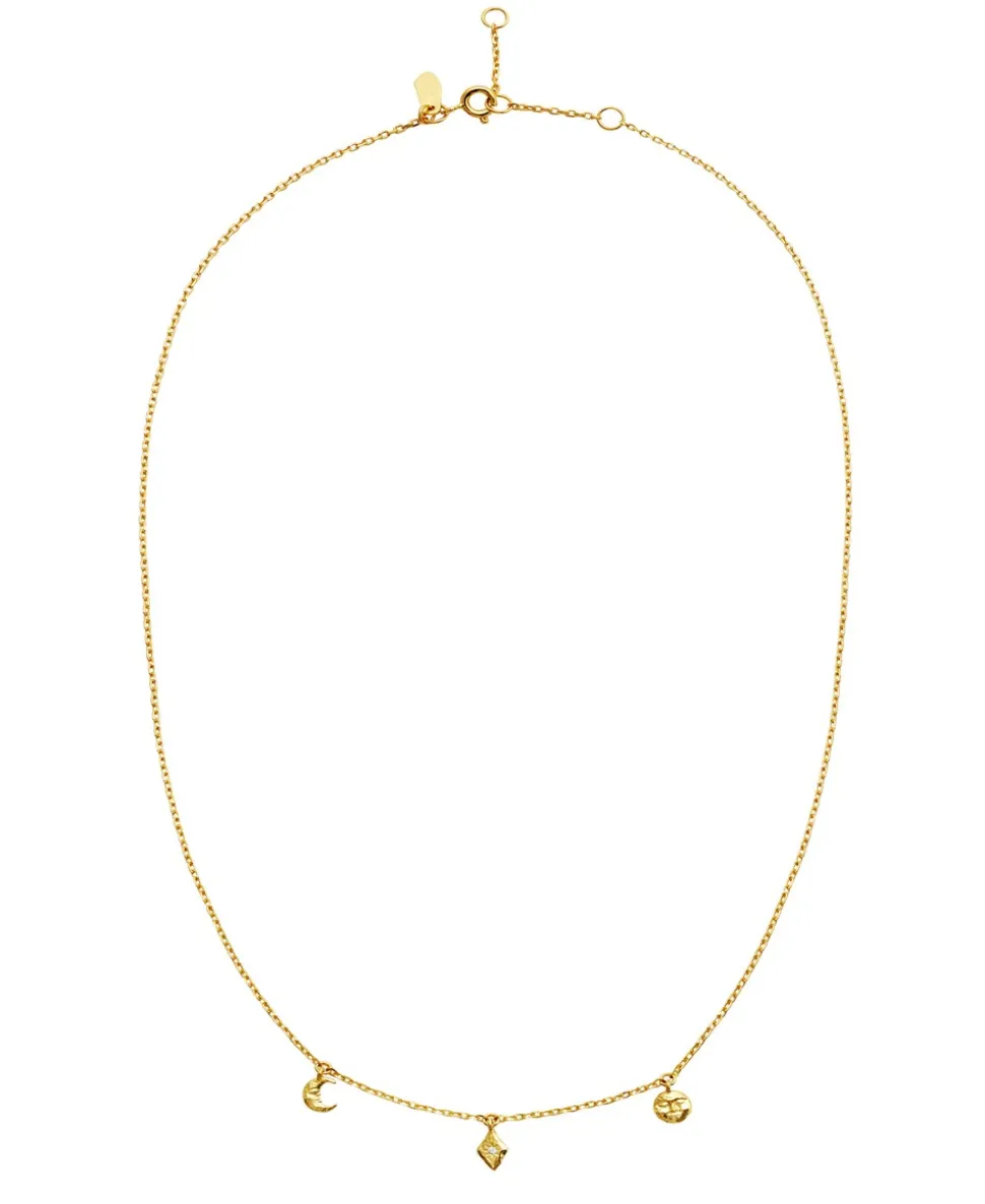 Lea Halskæde, Gold Plated, 42+3 cm