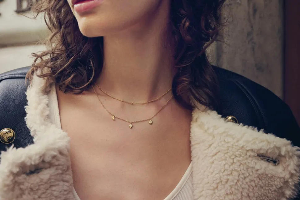 Lea Halskæde, Gold Plated, 42+3 cm