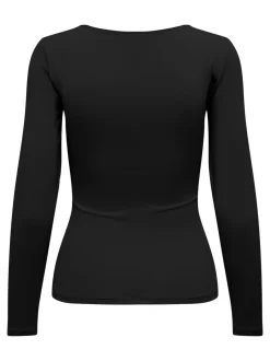 Lea Langærmet T-shirt, Sort, M