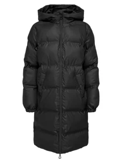 Lea Rain Puffer Frakke, Black, XL