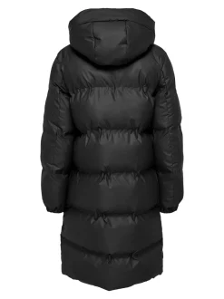 Lea Rain Puffer Frakke, Black, XL