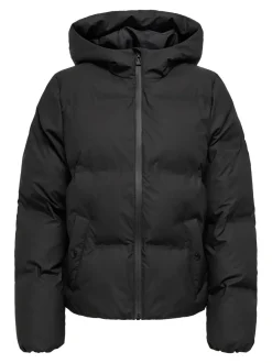 Lea Rain Pufferjakke, Black, L