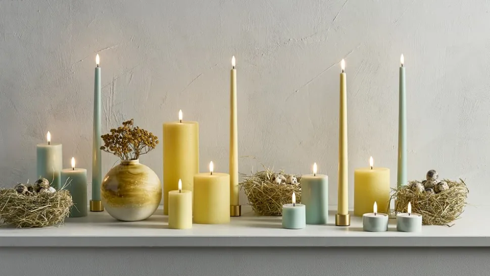 LED Bloklys, Dusty Green