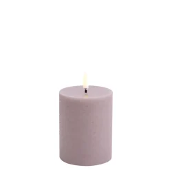 LED Rustic Bloklys, Light Lavender