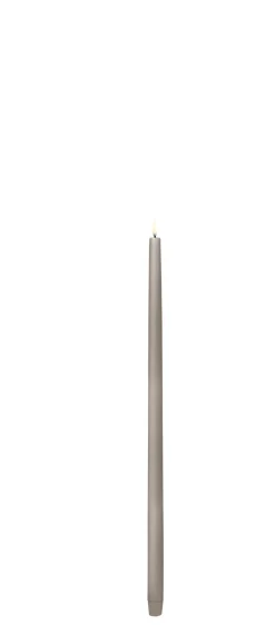 LED Tall Taper Lys, Sandstone