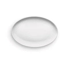 Legio Nova Oval Coupe Tallerken, White, 24,5 cm