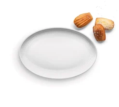 Legio Nova Oval Coupe Tallerken, White, 24,5 cm