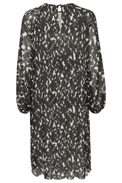 LendraIW Kjole, Graphic Plisse Strokes, 36