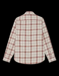 Lennon Check Overshirt, Light Sand, XXL