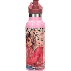 Leo Heart Drikkeflaske, Rosa, 500 ml