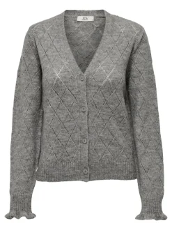 Letty Cardigan, Light Grey Melange, XL